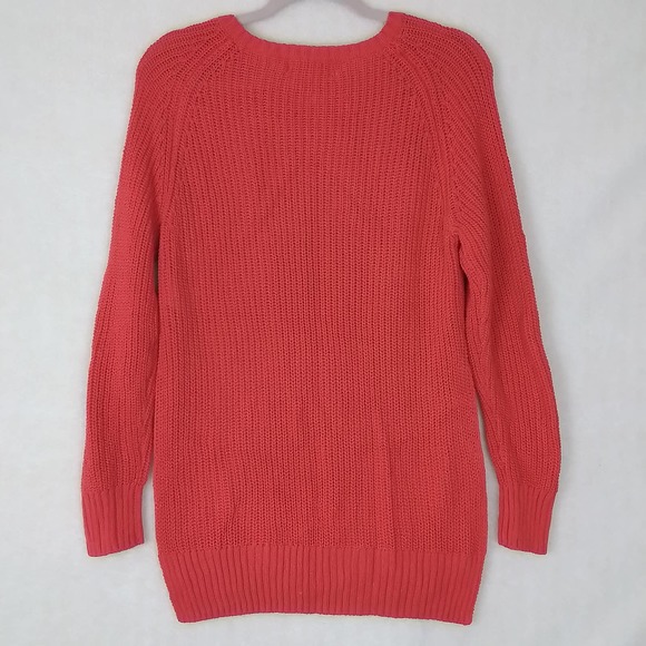 LOGG by H&M Loose Knit‎ Open Side Sweater Size Small in Red - Picture 2 of 13